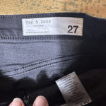 Rag and Bone Serena Wide Leg Crop Jeans 27 Black High Waist Minimalist EUC Stretch Photo 7