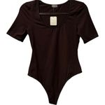 Free People NWT Intimately High Noon Thong Brown Bodysuit Size XS Photo 3