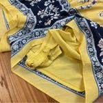 Trixxi Floral Geo Print Kimono Sleeve Surplice Neckline Wide Leg Romper Large Photo 8