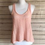 Nollie by PacSun Lacey Knit Tank Top Size Large Pink Photo 0
