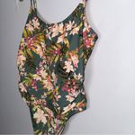 Kona Sol Floral High‎ Hip One Piece Swimsuit Women’s Swimwear Monokini Photo 2