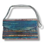 Sondra Roberts  Watercolor Clutch Shoulder Hardside Multicolor Purse Photo 0