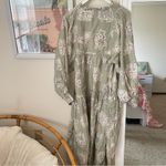 Kinga Csilla Dulce Santorini Linen Maxi Dress in Sage Green Size US 4 Photo 5