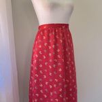 Vintage ‘80s Red Butterfly Print Lightweight A Photo 5