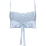 SKIMS NWOT  Glacier Blue Bridal Silk Super Cropped Cami Photo 1