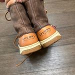 Sperry Top Sider Women’s Hikerfish Leather Boots 7M Pink & Brown Plaid Preppy Photo 11