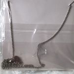 NWT South Hill Designs Silver Tone Necklace w Pink Glitter Pendant Photo 2