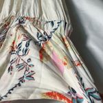 Free People Ivory Floral Island Time One Shoulder Cropped Jumpsuit Womens Medium Photo 4