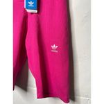 Adidas NEW  Womens Small Pink Ribbed Bike Shorts Photo 1