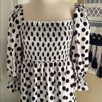 SheIn Polka Dot Coquette, Boho Dress with Puff Sleeves Photo 1