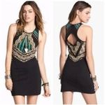 Free People Out of Africa Cut Out Bodycon Dress Small/Black Photo 1