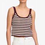 Madewell Open-Stitch Sweater Tank Sand Stripe Sleeveless Top Photo 0
