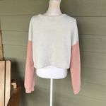 SheIn  Chevron Colorblock Drop Shoulder Teddy Pullover Photo 5