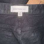 Something Navy  black side slit jeans Photo 2