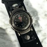 VINTAGE STYLE HIPPIE LEATHER BAND Reversible Watch Chopper Cross Grunge *READ Photo 0