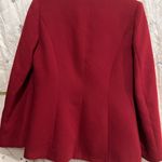 Women's Elegant Burgundy Blazer Red Size 38 Photo 6