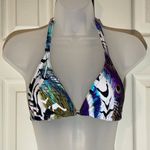 ASOS Cia Maritima Peacock Sliding Halter Bikini Top M Photo 2