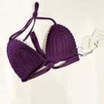 Anthropologie  Peixoto Purple bikini‎ top size Large Photo 5