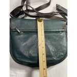 Valentina Tale‎ Green & Brown Leather Small Cross Body Shoulder Handbag Italy Photo 3