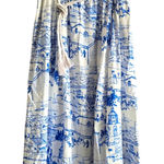 Calypso St. Barth  Coastal Sails Linen Blend‎ Maxi Skirt Size M Photo 0