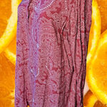 Bit & Bridle  1/4 Button White and Pink‎ Paisley Blouse Size Medium Photo 0