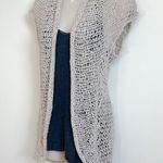Future Paradise crochet knit open cap sleeve long cardigan coverup top b… Size M Photo 1