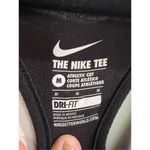 Nike  Eat Sleep Run Repeat Black Tank Top Woman’s Size Medium Athletic Cut Photo 2