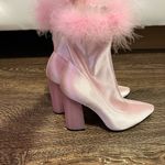 Gorgeous sold out dollskill pink faux fur boots Size 7 Photo 1