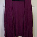 Old Navy Open Front Cardigan Plus Size 3X Semi Fitted Winter Wine Purple Magenta Photo 0