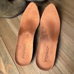 Vionic Naomi Snake Print Suede Ankle Boots Olive Green Buckle Accent Size 8.5 Photo 7