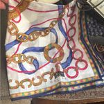 CELINE Authentic  Multicolor 18" Square cotton Scarf Photo 10