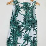 Mara Hoffman  green and white tropical leaf print tank. Size Medium. Photo 2