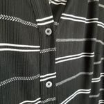 Lane Bryant BLACK WHITE BUTTON FRONT LONG LINE TUNIC 14/16 Photo 3