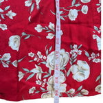Sag Harbor Vintage 90s Floral Prairie Midi Skirt Cottagecore Button Front Red Size XL Photo 3