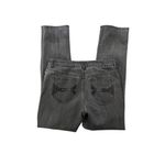 Chico's Chico’s Platinum Straight Leg Jeans Embroidered Pocket Gray Wash 0.5 Photo 1