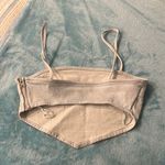 ZARA Denim Crop Zipper Top Photo 1