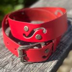 The Limited  Red Leather Belt Photo 0