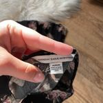 American Eagle  Black Floral Long Sleeve Wrap Romper Photo 3