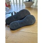 B.O.C. Size 6 Floral Sandals With Buckle Strap Slip On Comfortable Sandals Black Photo 5