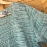 Alfred Dunner  textured metallic pastel floral knit top size large Photo 3