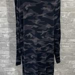 Athleta  Balance Printed Sweatshirt Dress Black Camo Photo 3