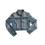 Papaya Vintage 90s Womens Cropped Button Denim Jacket Size M Photo 4