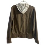 Torrid Bomber jacket jersey hooded zip up brown 1X Photo 4