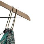 Arden B Arden Mini Fit & Flare Y2K Dress Black Green Unique Metal Straps Women’s… Photo 12