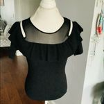 Nice dressy soft knit top NEW 🌹 Black Size M Photo 1
