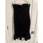 DO&BE black sleeveless midi fitted flare mermaid cocktail dress size large Photo 4