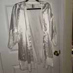 Lulus Lulu’s White Satin Robe Photo 0