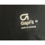 Gap Fit Women's Size Medium Striped Athletic Mid Rise Stretch Leggings Black Photo 3