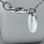 Disney  Minnie Mouse Heart Jeweled Silver Plated Necklace Light Pink Stone in Bow Photo 3