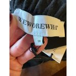 We Wore What Shirt Women 18 Black Wool Blend Strapless A Line Top NWT Gothic Photo 7